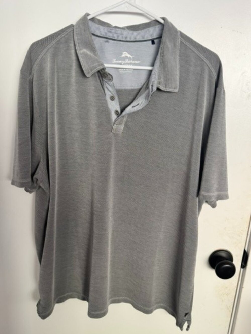 Tommy Bahama Polo - XXL - Light Gray